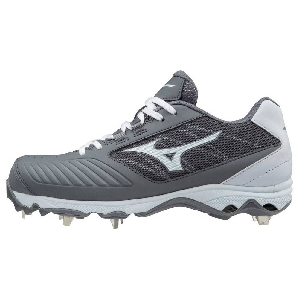 Mizuno 9-Spike Advanced Sweep 4 Rövidszárú Metal Női Softball Cipő Szürke/Fehér YLH024178